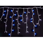 Blue & White LED Icicle Lights
